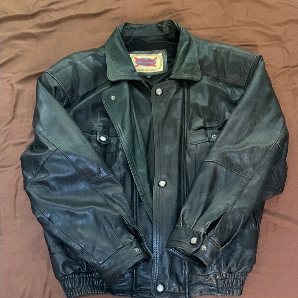 Black Leather Jacket - Excelled Leather - International